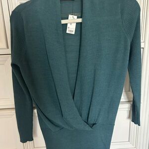 The Limited Teal Long Sleeve Dress